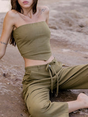 Walk With Me Cargo Pants (Avocado)