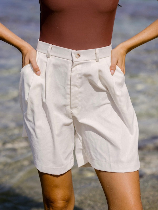 Let's Go To Bermuda Shorts (Blanc)