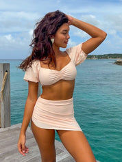 Camila Skirt Bottom (Pale Peach)