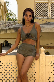 Leila Skort (Olive)