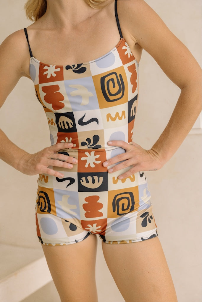 Rocio Shortsuit (Retro/Onyx)