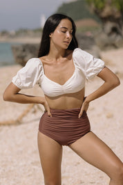 Camila Sleeved Top (Ivory)