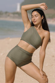 Celine Ruched Bottom (Artichoke)