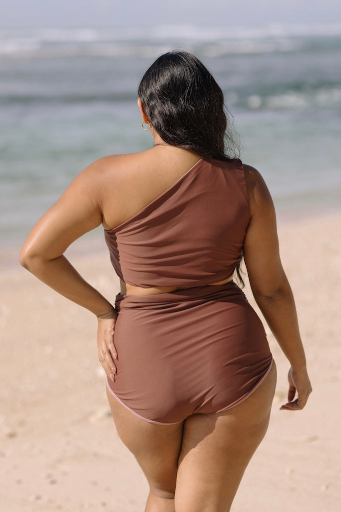Celine Ruched Bottom (Rosewood)
