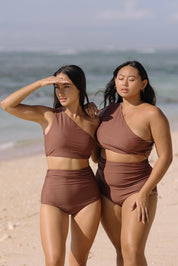 Celine Ruched Bottom (Rosewood)