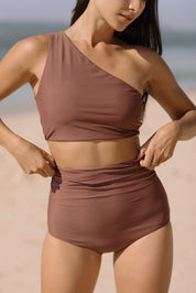 Celine Ruched Bottom (Rosewood)