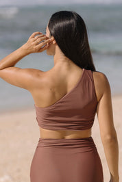 Celine One-Sided Top (Rosewood)