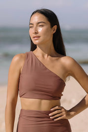 Celine One-Sided Top (Rosewood)
