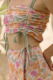 Frankie Crop Top (Bloom/Seafoam)