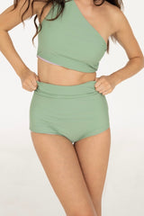 Celine Ruched Bottom (Matcha Mist)
